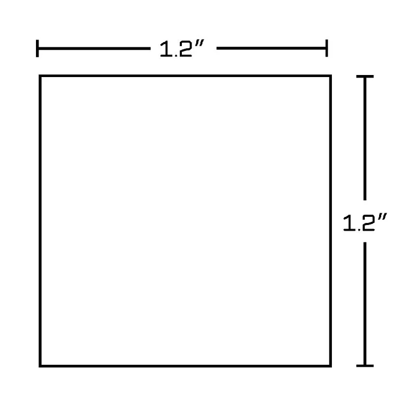 1.2-in. W Square Cabinet Knob In Antique Color