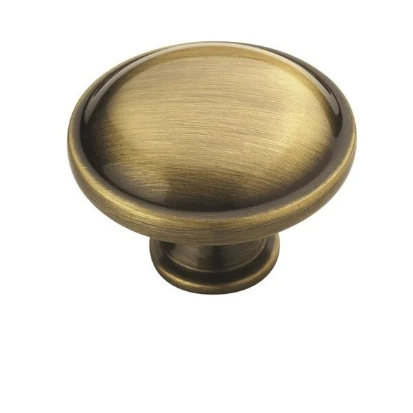 Allison Value 1-1/4 in (32 mm) Diameter Elegant Brass Cabinet Knob