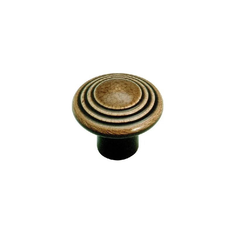 Amerock Color-Washed Brown Ceramic Cabinet Knobs (Pack of Three)