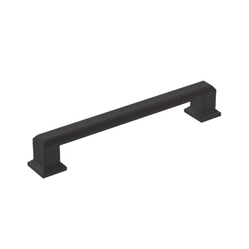 Appoint 5-1/16 in (128 mm) Center-to-Center Matte Black Cabinet Pull - 5.0625