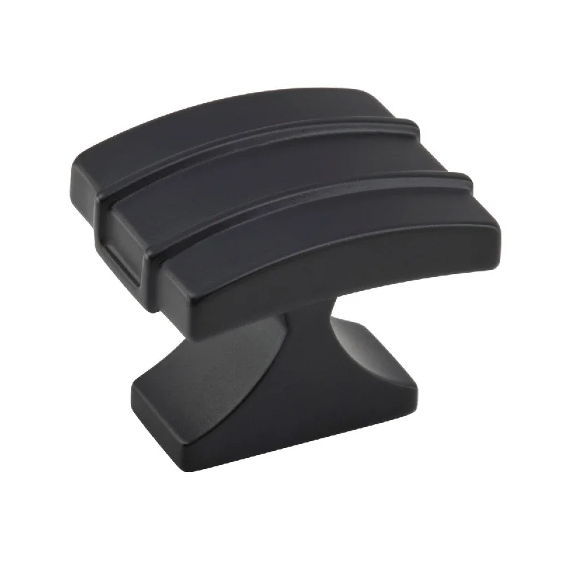 Davenport 1-1/2 in (38 mm) Length Matte Black Cabinet Knob - 1.5