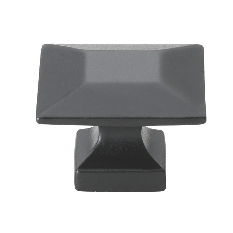 GlideRite 1.375-inch Matte Black Square Cabinet Knobs (Pack of 25)