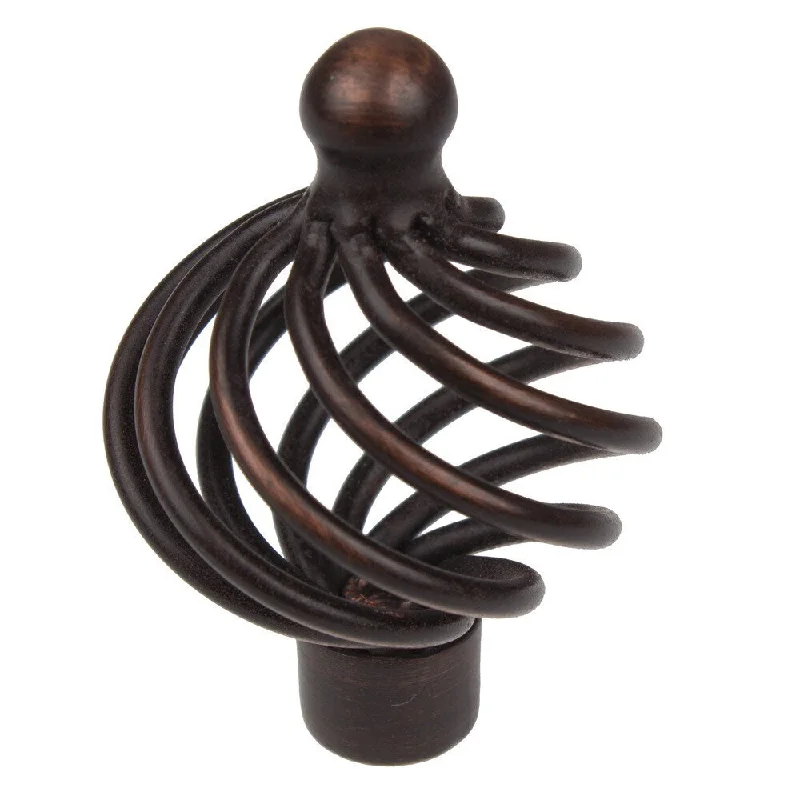 GlideRite 1.5-inch Oil Rubbed Bronze Round Birdcage Cabinet Knobs (Pack of 10)