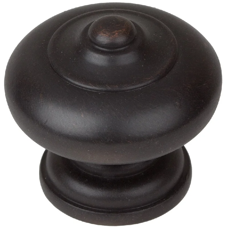 GlideRite 1.5-inch Oil Rubbed Bronze Round Ring Mushroom Cabinet Knobs (Pack of 25)