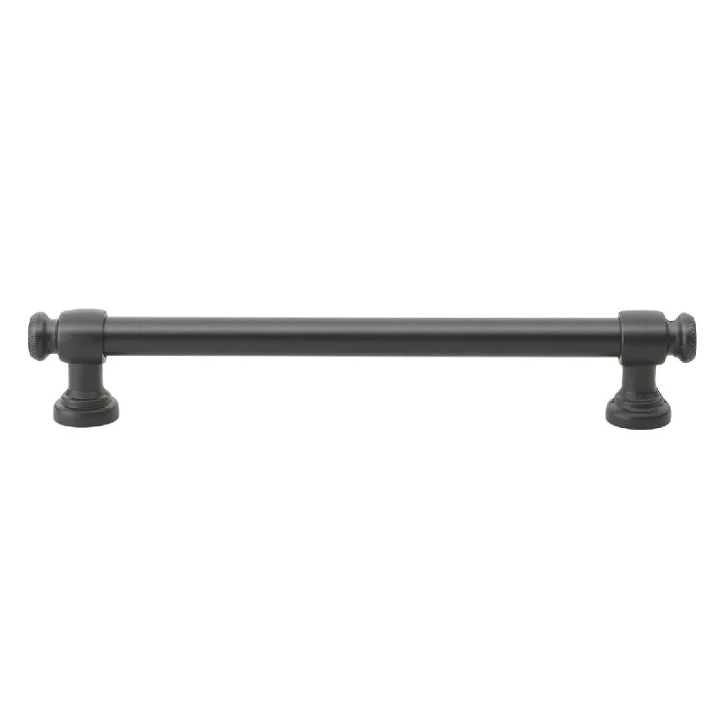 GlideRite 10-Pk 6-5/16 in. Center Matte Black Classic Euro Cabinet Pull - Matte Black