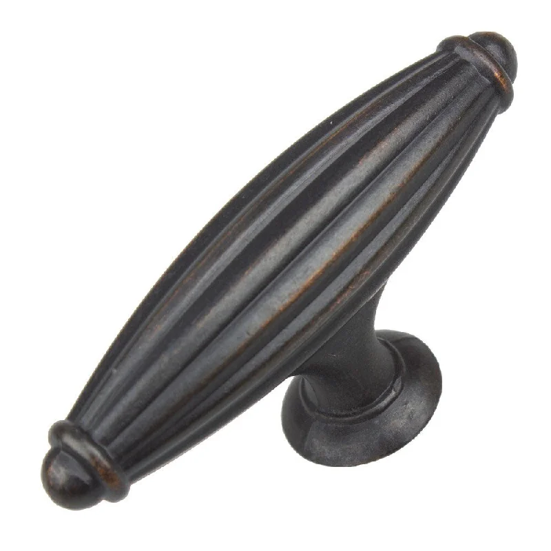 GlideRite 2.5-inch Oil Rubbed Bronze Fluted Cabinet Knobs (Case of 25)