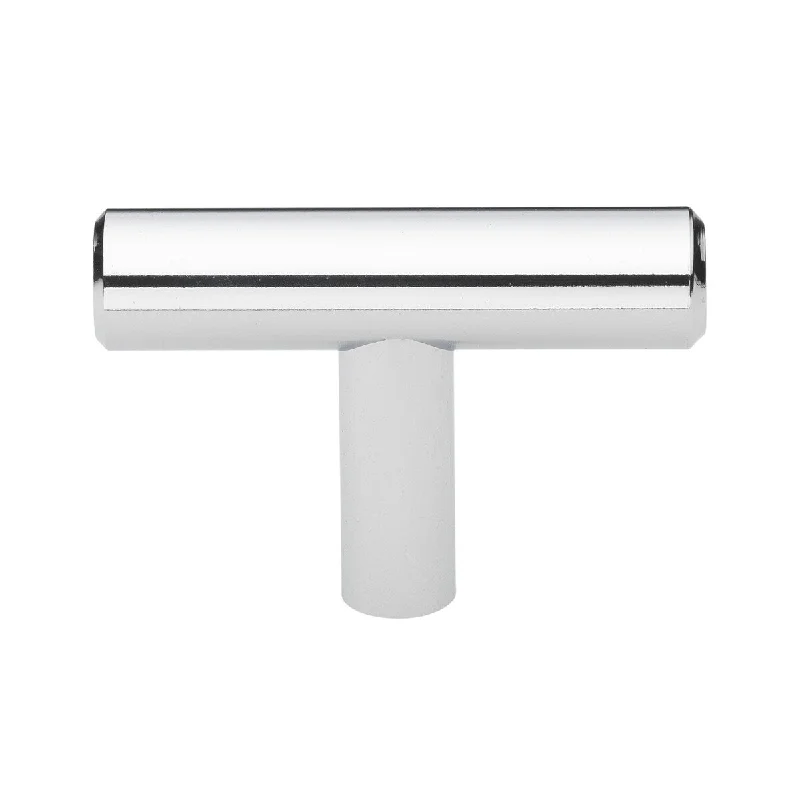 GlideRite 2-inch Solid Polished Chrome Cabinet Bar Knobs (Pack of 10 or 25)