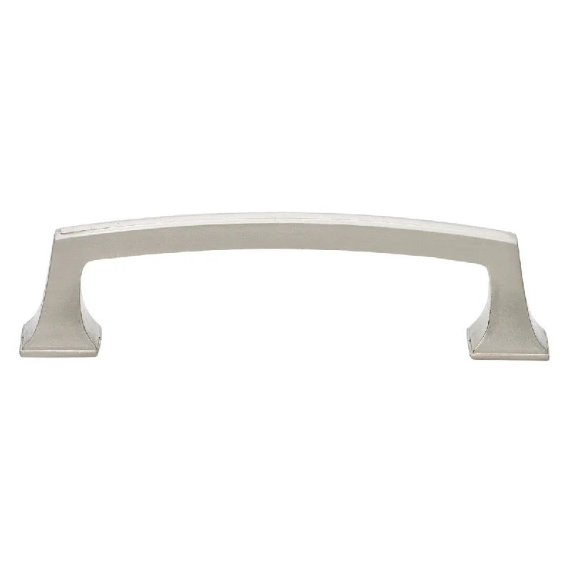 GlideRite 3.75-inch CC Deco Base Satin Nickel Cabinet Hardware Drawer Pulls (Pack of 10 or 25)