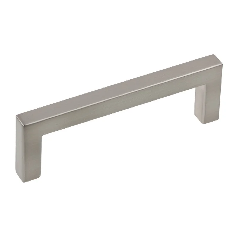 GlideRite 3.75-inch CC Satin Nickel Square Cabinet Bar Pull (Set of 10)