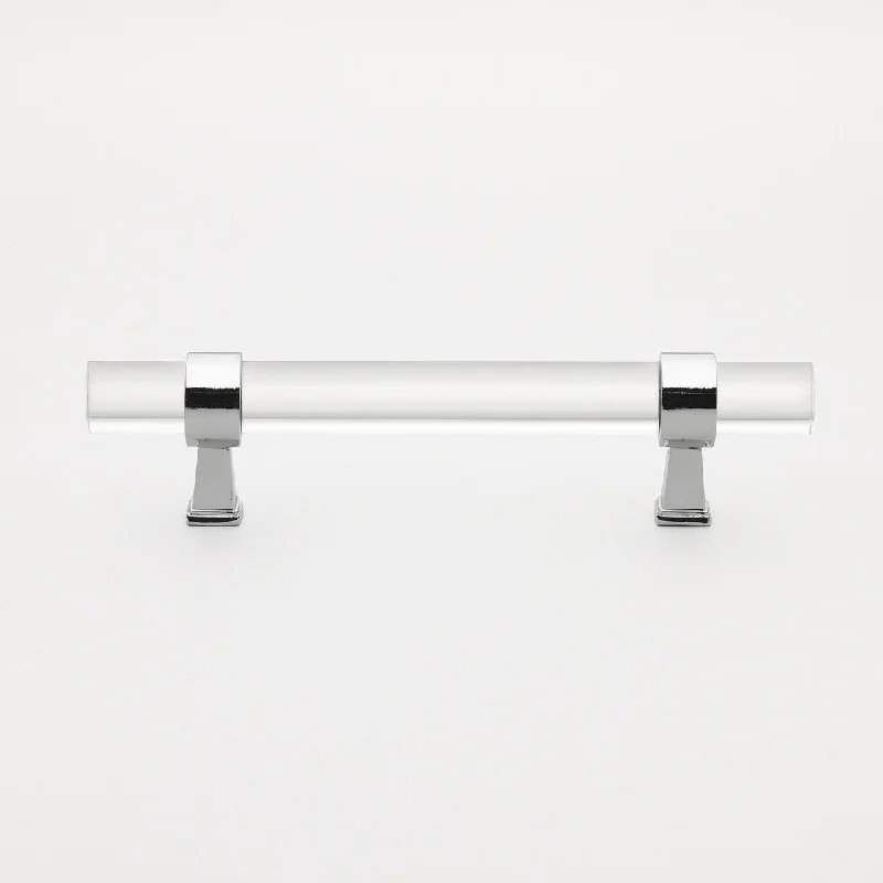 GlideRite 3.75-inch Clear Acrylic Cabinet Drawer Pulls (Pack of 10 or 25)