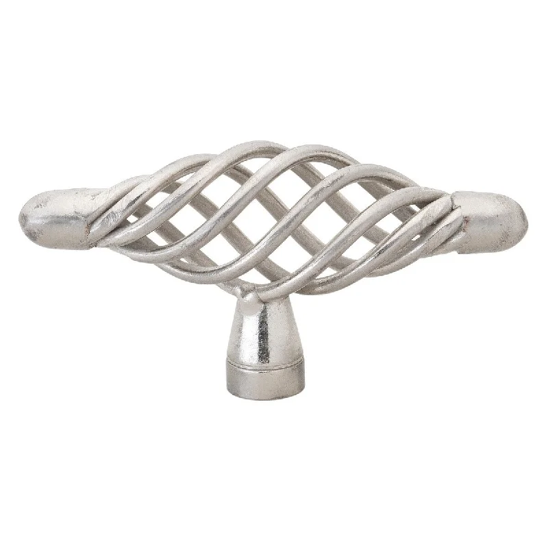 GlideRite 3-inch Satin Nickel T-Handle Birdcage Cabinet Knobs (Pack of 25)