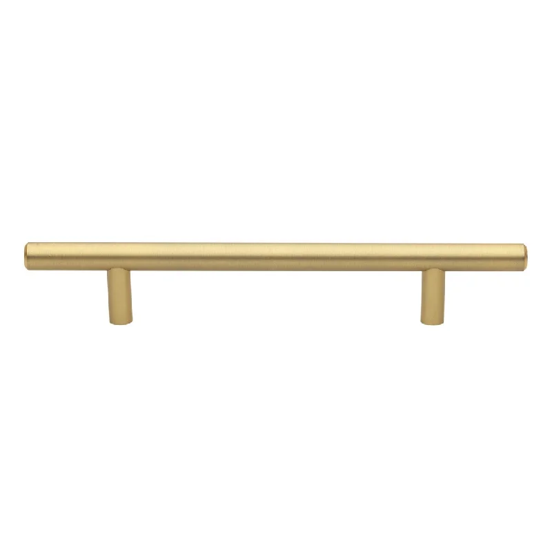 GlideRite 5-inch CC, 8-inch Long Solid Satin Gold Cabinet Bar Pulls (Pack of 10)