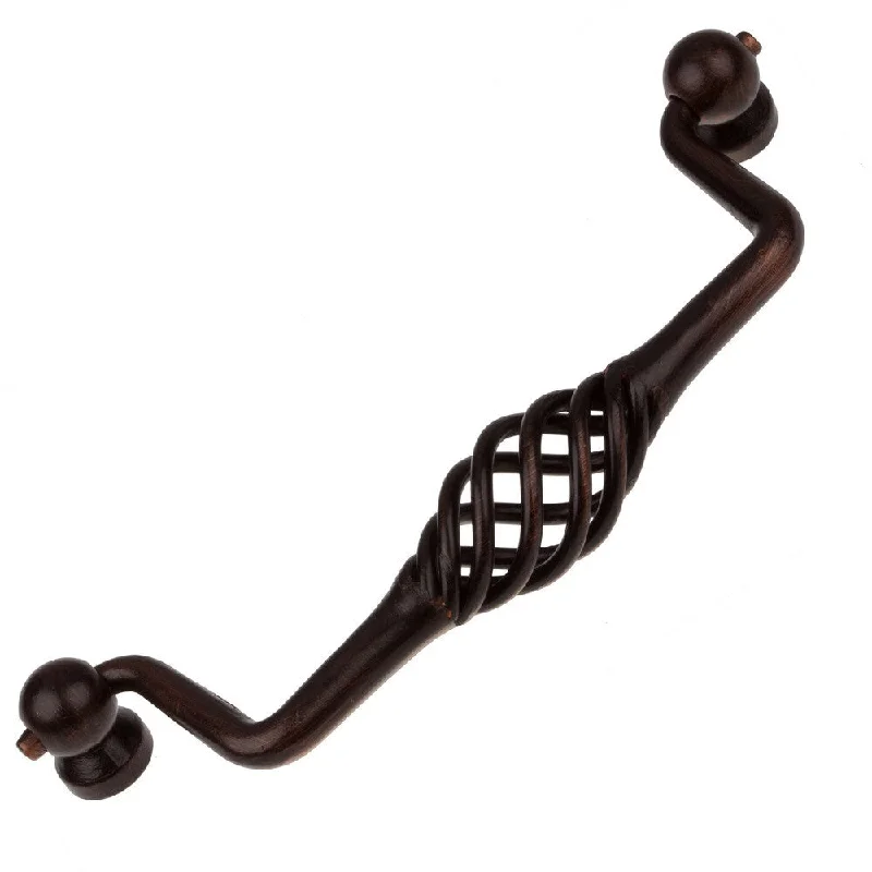 GlideRite 5-inch Rustic Bronze Birdcage Dresser Drawer Swing Bail Cabinet Pulls (Pack of 25)