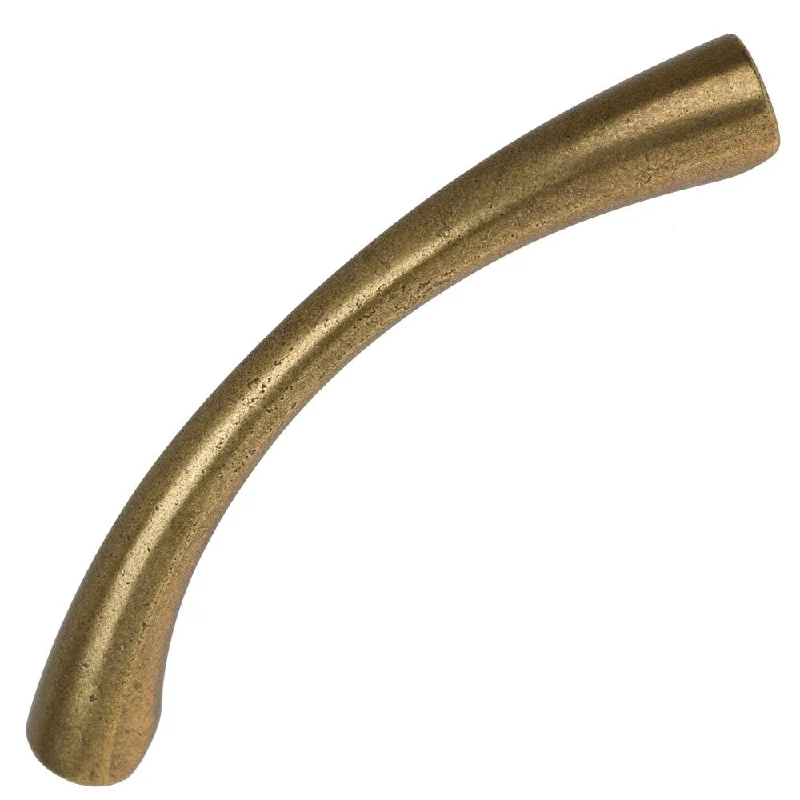 GlideRite 5 Pack 3-3/4 in. Center Antique Arch Cabinet Pull Handles - Antique Brass