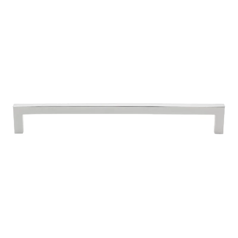 Gliderite 8.75-inch CC Solid Square Cabinet Bar Pull Handle Polished Chrome (Pack of 10 or 25)