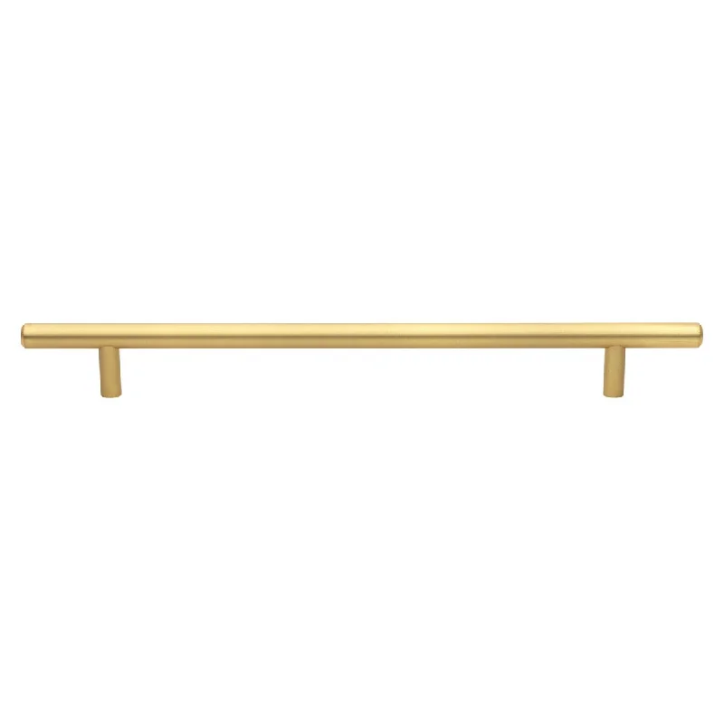 GlideRite 9-inch CC Solid Satin Gold Cabinet Bar Pulls (Pack of 10)