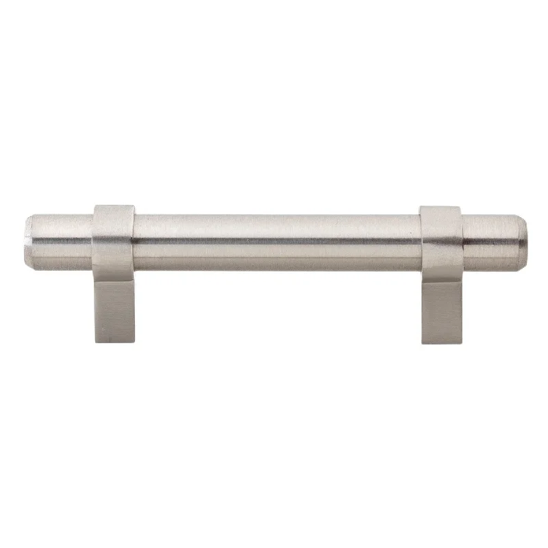 GlideRite CC Stainless Steel Finish 4.5-inch Euro Cabinet Bar Pull Set