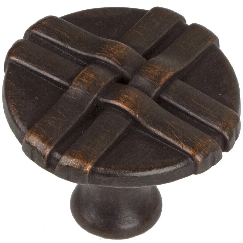 GlideRite Oil Rubbed Bronze Gift Weave Cabinet Knobs (Pack of 100)