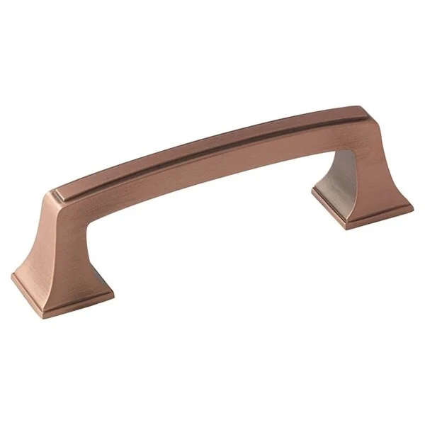 Mulholland 3 in (76 mm) Center-to-Center Brushed Copper Cabinet Pull