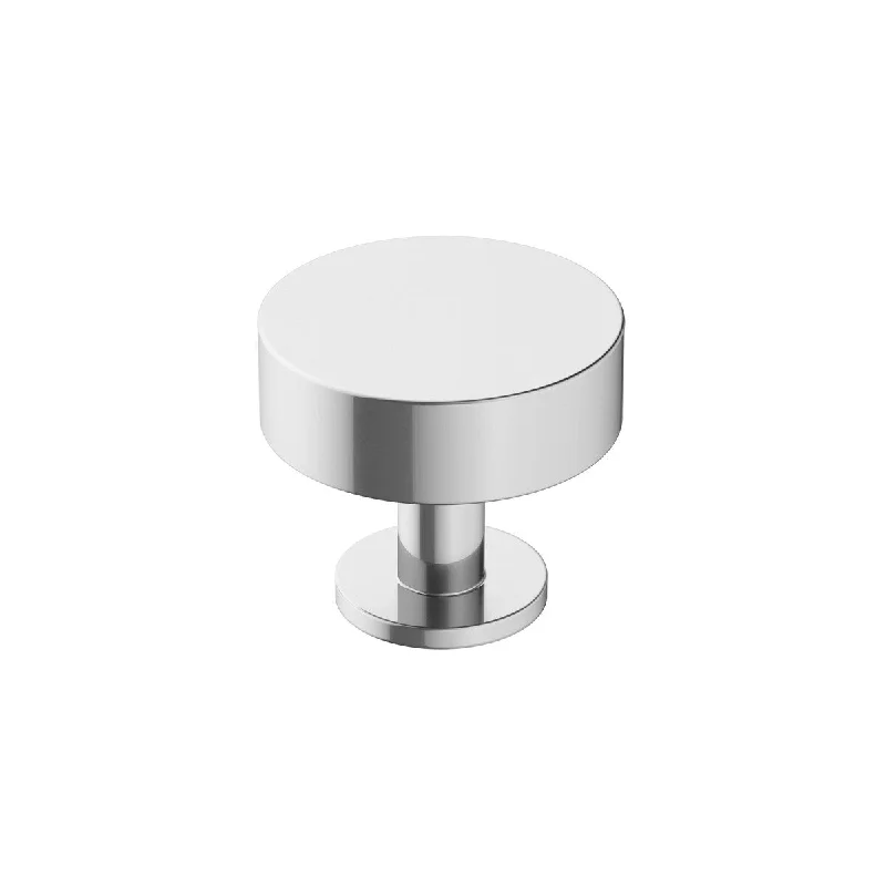 Radius 1-1/4 in (32 mm) Diameter Polished Chrome Cabinet Knob - 1.25