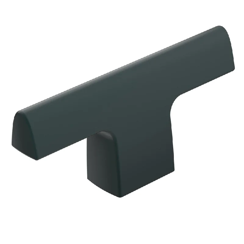 Riva 2-1/2 in (64 mm) Length Matte Black Cabinet Knob - Matte Black - 2 1/2 in.