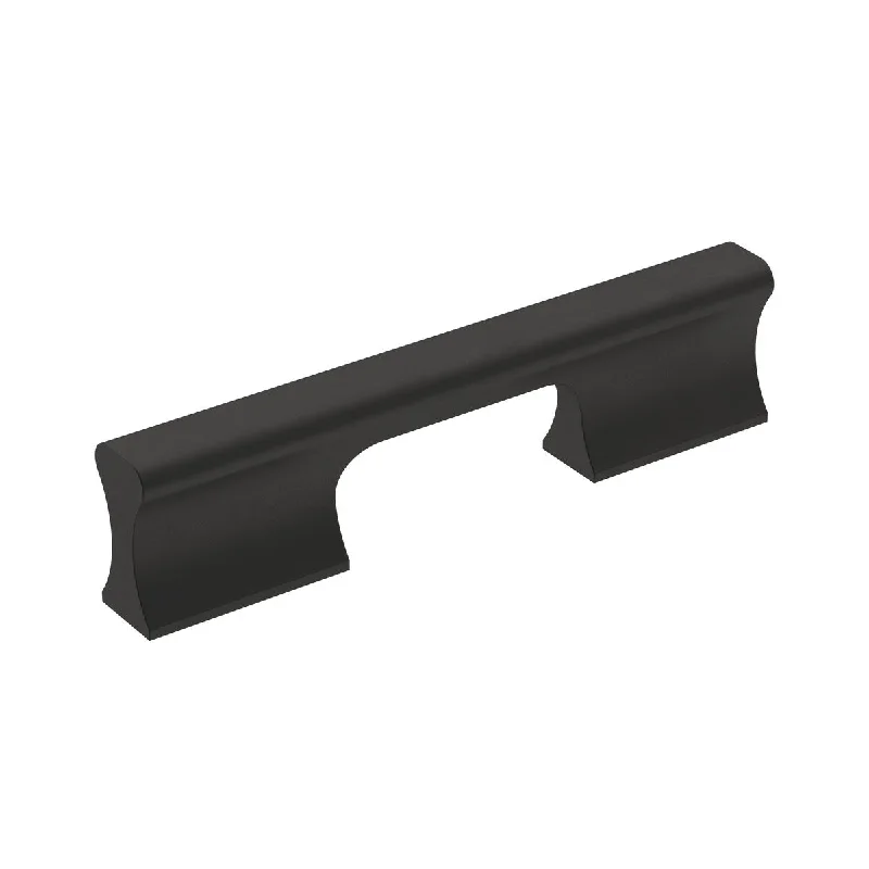 Status 3-3/4 in (96 mm) Center-to-Center Matte Black Cabinet Pull - 3.75