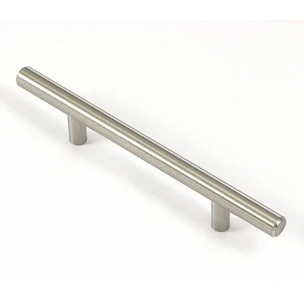 Stone Mill Hardware 5.75-inch Stainless Steel Bar Cabinet Pulls (Set of 5) - Silver