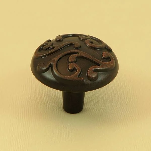 Stone Mill Hardware Oil Rubbed Bronze Ivy Cabinet Knobs (Pack of 25)