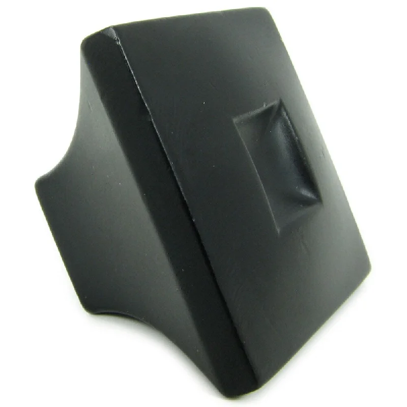 Stone Mill Hardware 'Spade' Matte Black Cabinet Knobs (Pack of 5)