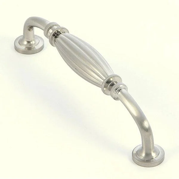 Stone Mill Satin Nickel Tudor 5-inch Cabinet Pull (Pack of 5)