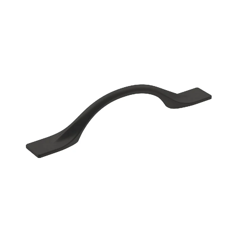 Uprise 3-3/4 in (96 mm) Center-to-Center Matte Black Cabinet Pull - 3.75