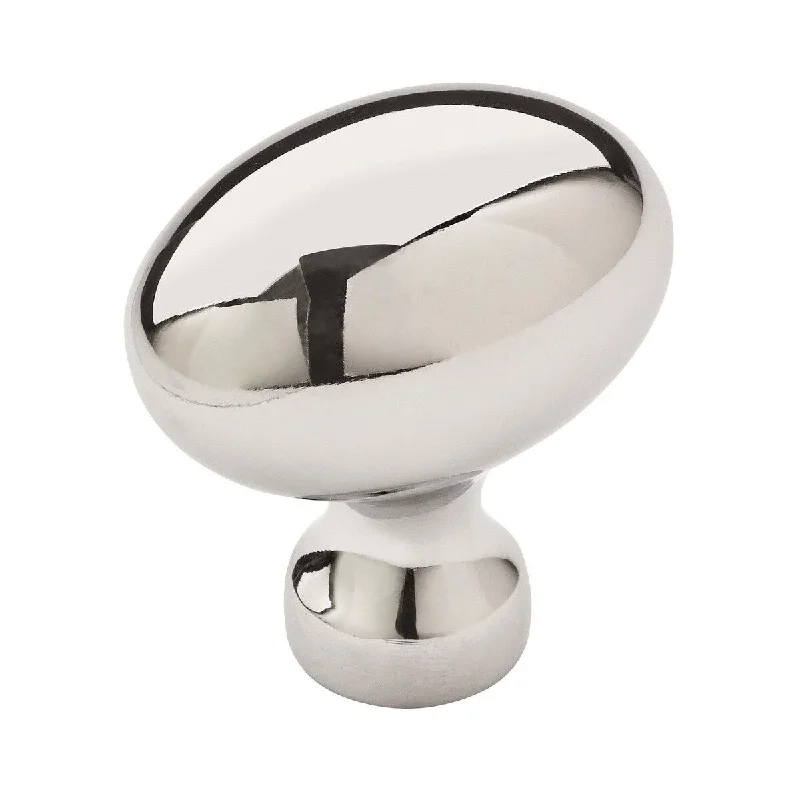 Vaile 1-3/8 in (35 mm) Length Polished Chrome Cabinet Knob - 10 Pack - 1.375