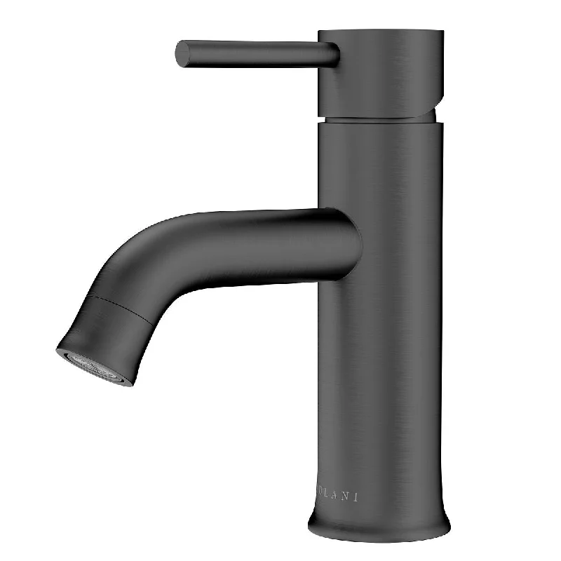 Aruba Collection. Single handle bathroom faucet. Gun Metal finish. By Lulani