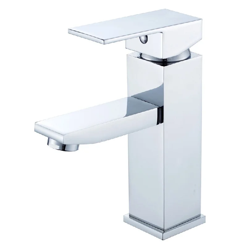 Atlantis 6- 3/4" Single Hole Lever Handle Bathroom Faucet in Polished Chrome Finish