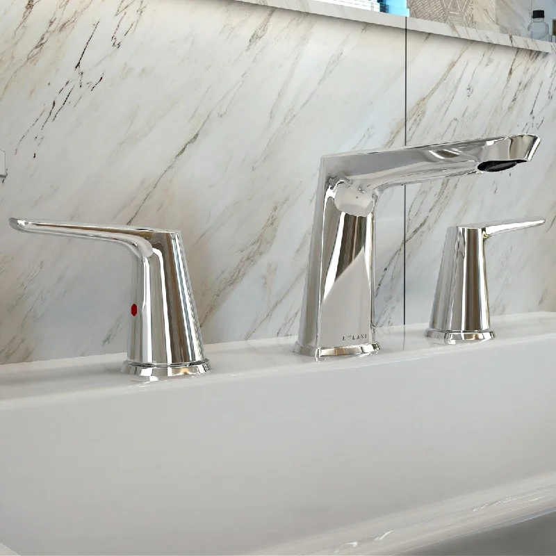 Bora Bora Collection. Widespread bathroom faucet. Chrome finish. By Lulani