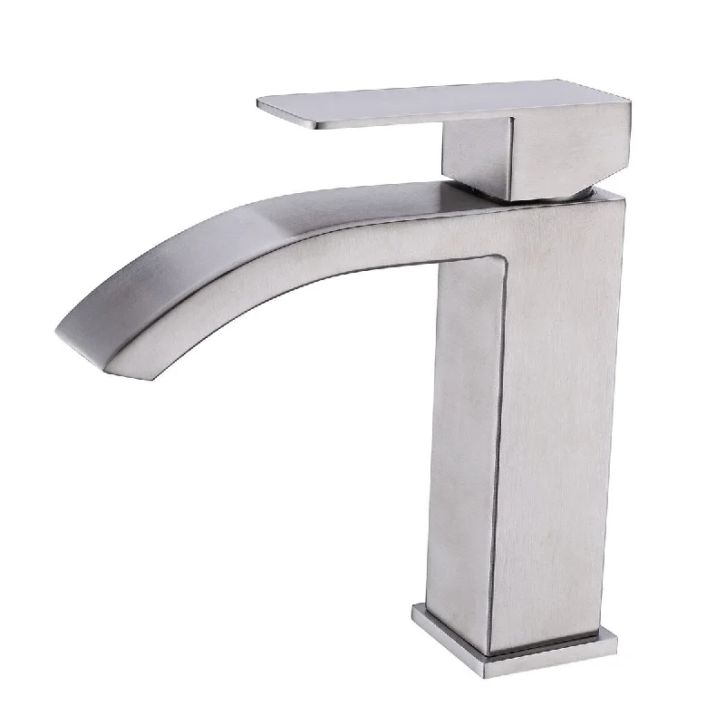 EPOWP 2-Handle Bathroom Faucet Brushed Nickel Bathroom Sink Faucet