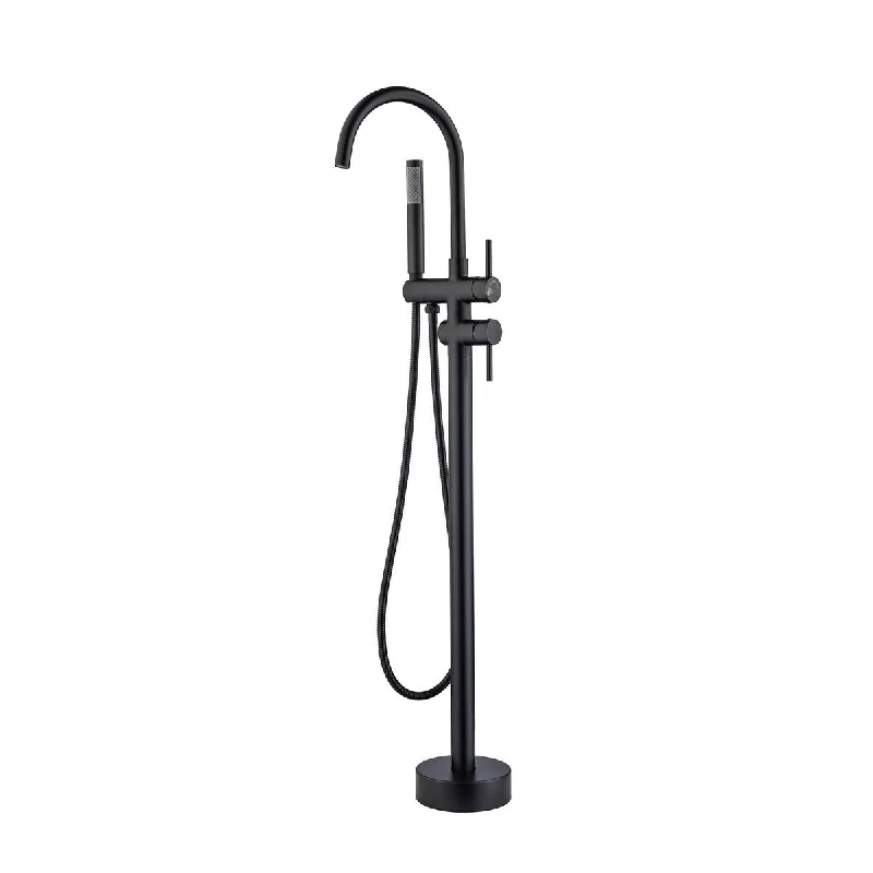 EPOWP Bathtub Faucet Freestanding Tub Filler with Handheld Shower