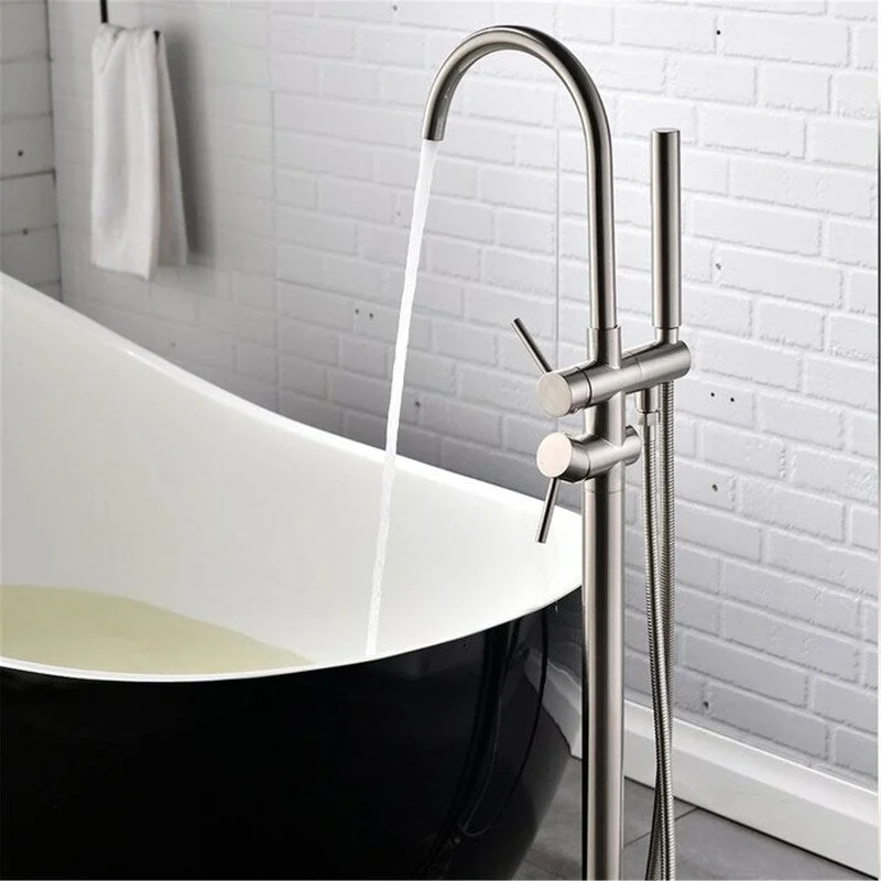 EPOWP Freestanding Bathtub Faucet Tub Filler with Hand Shower