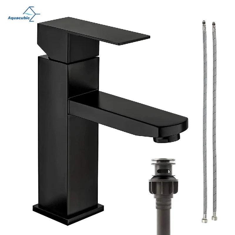 EPOWP Stainless Steel Bathroom Basin Hot & Cold Water Washroom Faucet