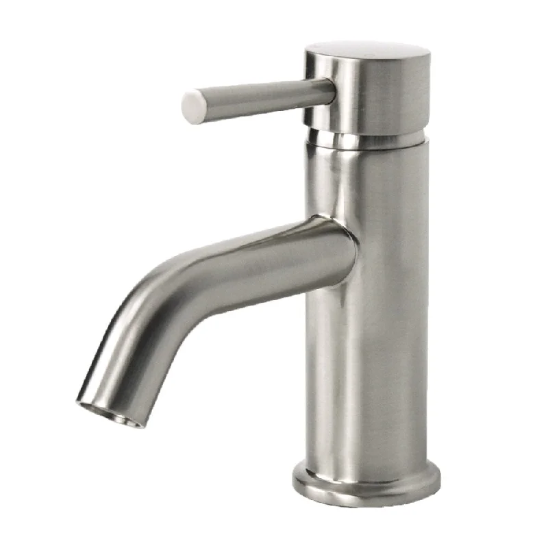 European Brushed Nickel Single Hole Bathroom Faucet