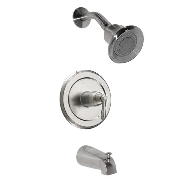 Fontaine Brushed Nickel Tub and Shower Faucet with 3-pattern Shower Head and Valve