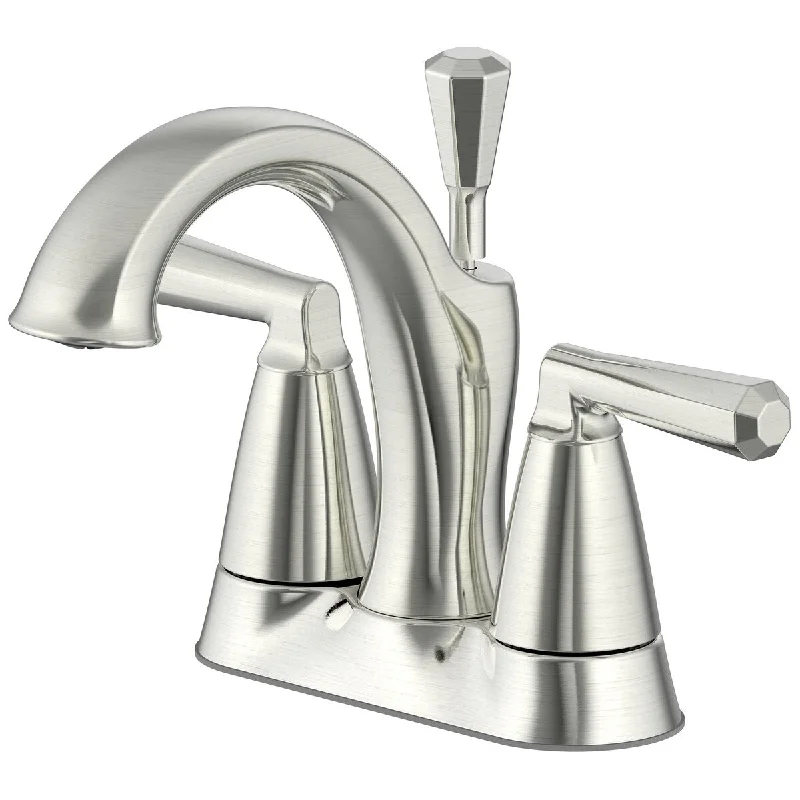 Liege 4 in. Centerset Bathroom Faucet in Brushed Nickel