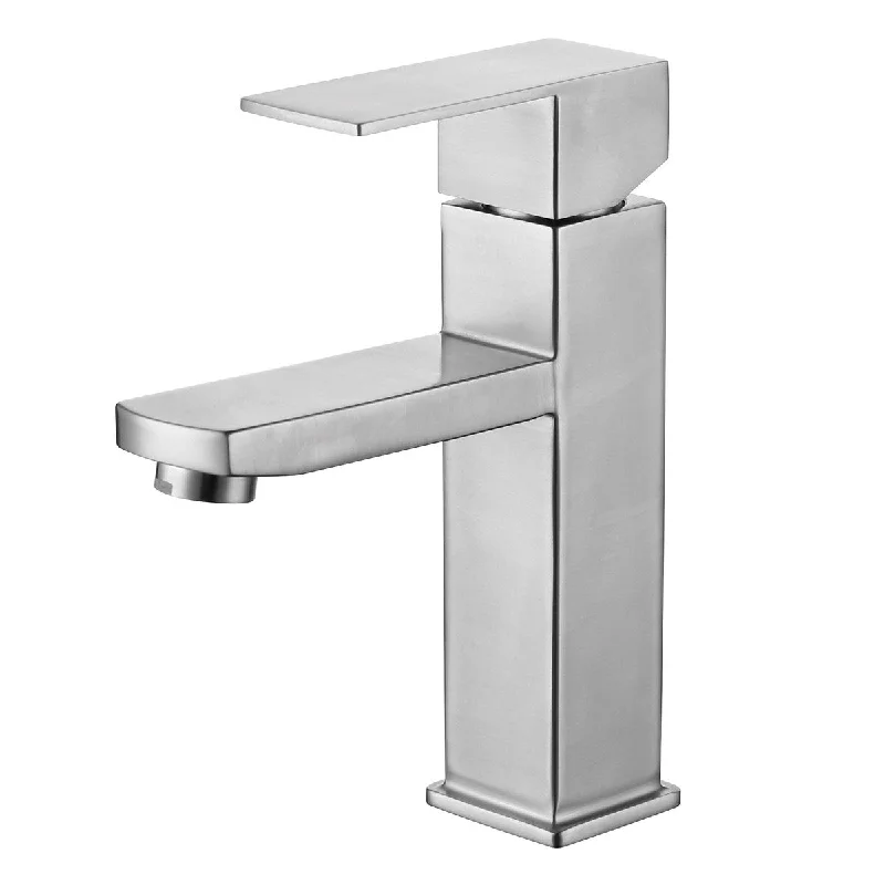 Luxurious Single Handle Lavatory Faucet in Satin Finish