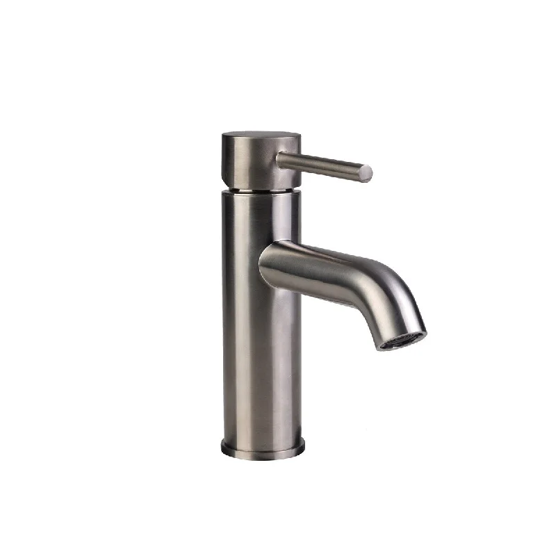 Palais Royal European Single Hole Bathroom Faucet In Brushed Nickel