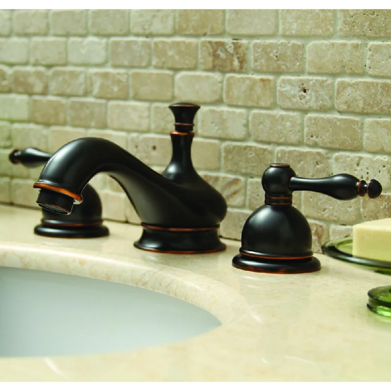 Premier Wellington Lead-free Double-handle Parisian Bronze Bathroom/ Lavatory Faucet