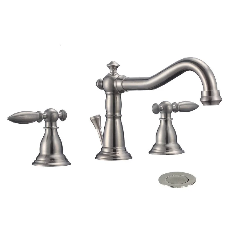 Thames Roman 8-inch 3-hole Double Handle Widespread Bathroom Faucet