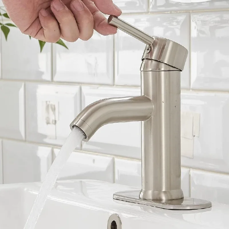 Vanity Faucet Single Handle,Modern RV Faucet Deck Mount 1 Hole or 3 Holes