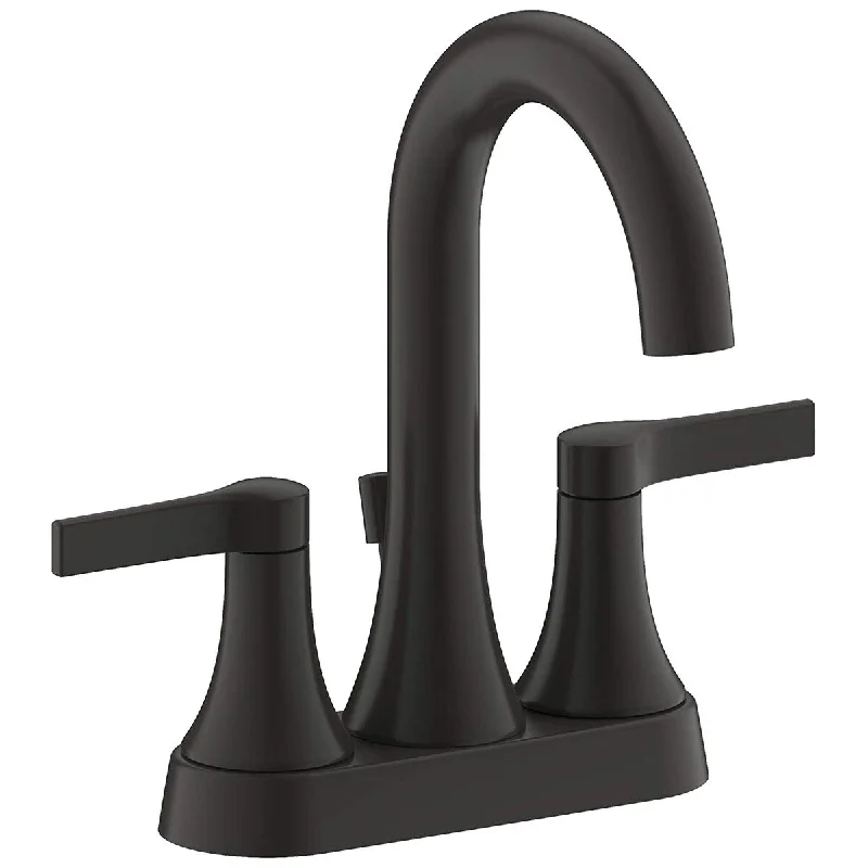 Varenne 4 in. Centerset 2-Handle Bathroom Faucet in Matte Black