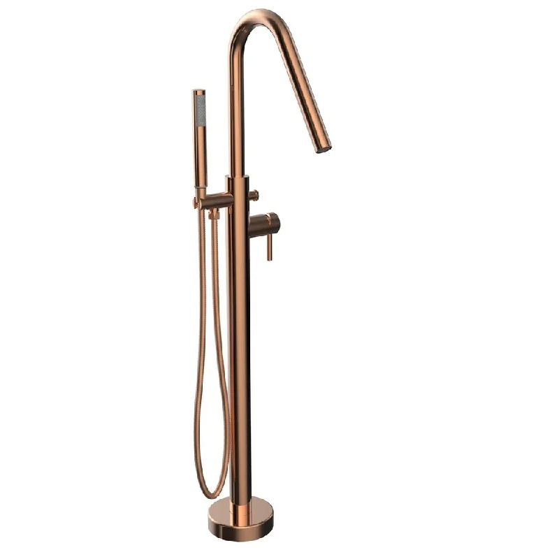 Vienna Angle Spout Freestanding Rose Gold Faucet