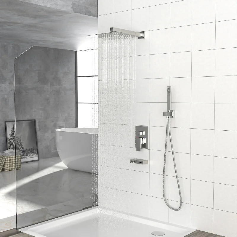 Waterfall Tub Spout Wall Mounted Rain Shower Faucet